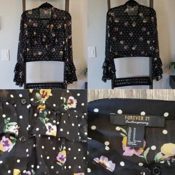 Dress Blouse Womens Bundle Lot M Midi Maxi Button Down Floral Spaghetti Strap - Picture 7 of 11